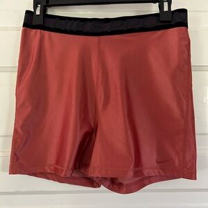Nike Pro Women’s Dry Fit Compression Athletic Biker Shorts/Spandex Coral, Large